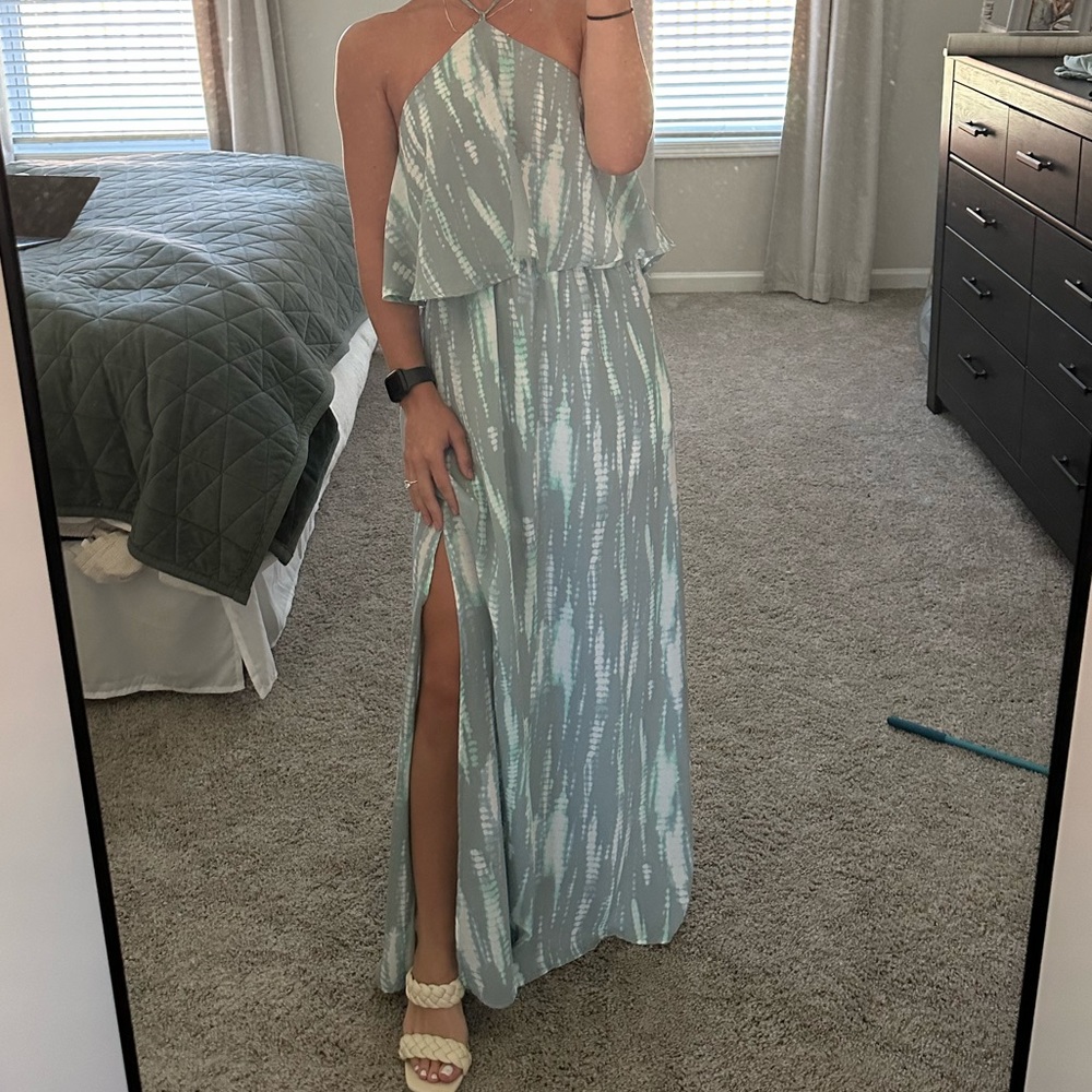 Halter Neck Maxi Dress